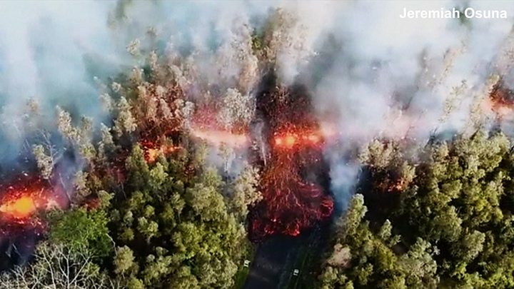 Вражаючі кадри виверження вулкана на Гаваях
