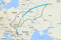 Найкоротший шлях до Сербії на власному автомобілі пролягає через Білорусію, Польщу, Словаччину та Угорщину