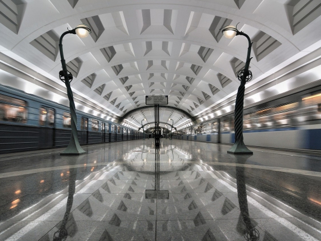 Найкрасивіше метро: станція Слов'янський бульвар, Москва, Росія
