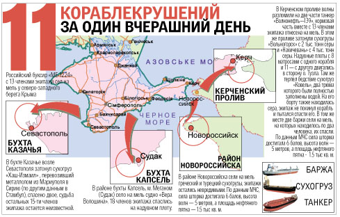 Зараз важко сказати в яку саме частину Криму занесе пляма - сьогодні буде продовжувати лютувати вітер в 25-30 метрів в секунду