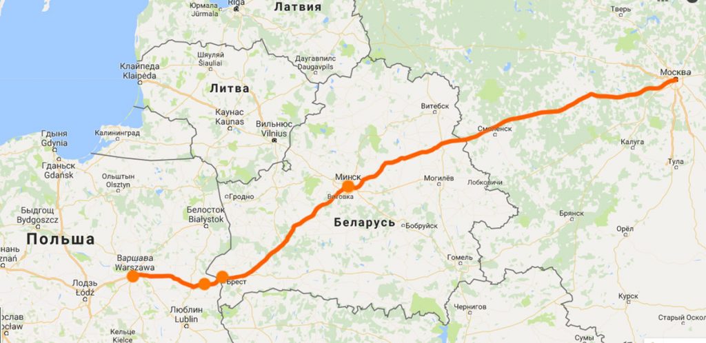 З Москви до Мінська, щоб скоротати час, сили і гроші, їхали нічним автобусом до Мінська